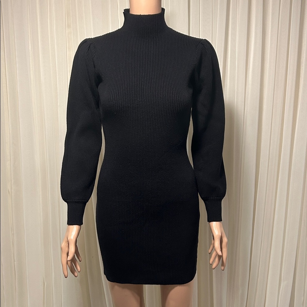 Chic Black Long Sleeve Dress
